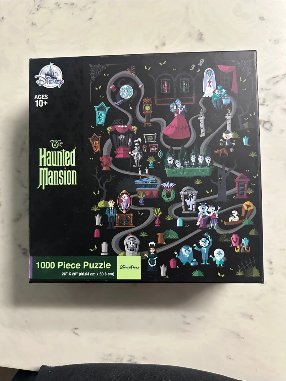 Disney Haunted Mansion 1000-Piece Puzzle — Black, Teal, Purple Accents